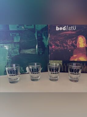 Knob Creek Bourbon Drink Smart Promotional Shot Glass Set of 4